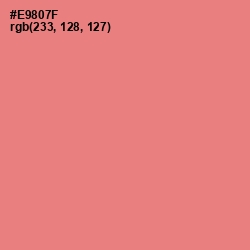 #E9807F - Apricot Color Image