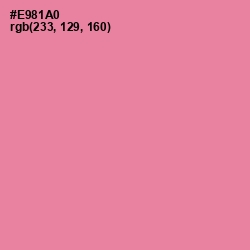 #E981A0 - Carissma Color Image