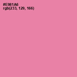 #E981A6 - Carissma Color Image