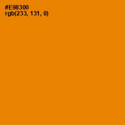 #E98300 - Gold Drop Color Image