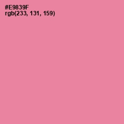 #E9839F - Sea Pink Color Image