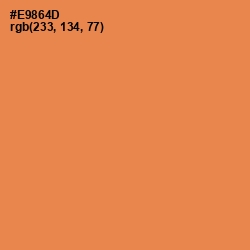 #E9864D - Tan Hide Color Image