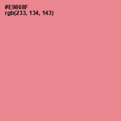 #E9868F - Geraldine Color Image
