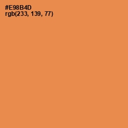 #E98B4D - Tan Hide Color Image