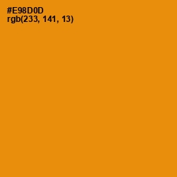 #E98D0D - Golden Bell Color Image