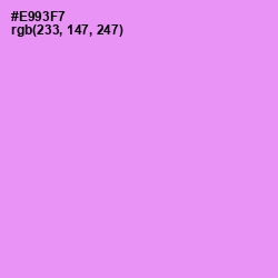 #E993F7 - Lavender Magenta Color Image