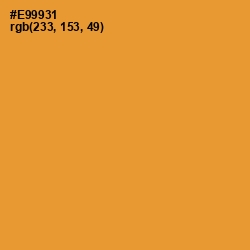 #E99931 - Fire Bush Color Image