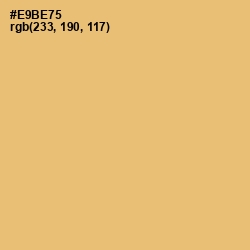#E9BE75 - Harvest Gold Color Image