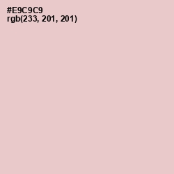 #E9C9C9 - Oyster Pink Color Image