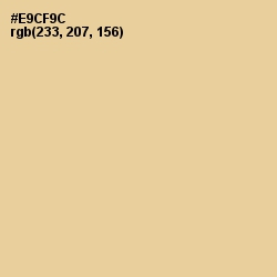 #E9CF9C - Calico Color Image