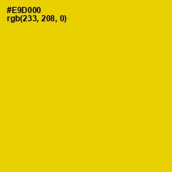 #E9D000 - Gold Color Image