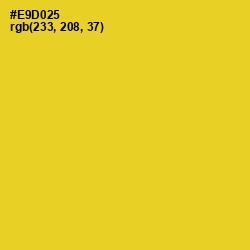#E9D025 - Sunflower Color Image