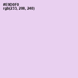 #E9D0F0 - French Lilac Color Image