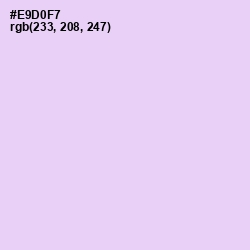 #E9D0F7 - French Lilac Color Image