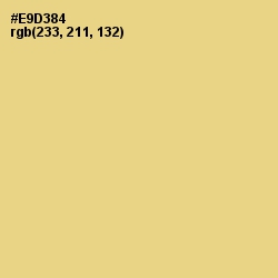 #E9D384 - Flax Color Image