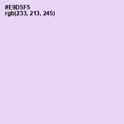 #E9D5F5 - Snuff Color Image