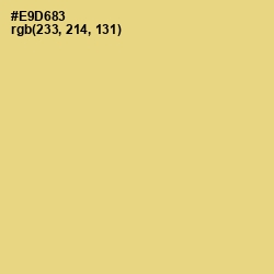 #E9D683 - Flax Color Image