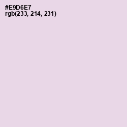 #E9D6E7 - Snuff Color Image