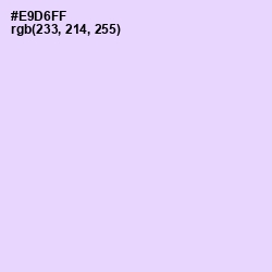#E9D6FF - Snuff Color Image