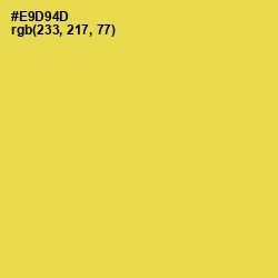 #E9D94D - Confetti Color Image