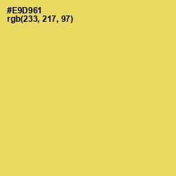 #E9D961 - Goldenrod Color Image