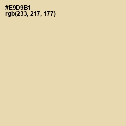 #E9D9B1 - Chamois Color Image