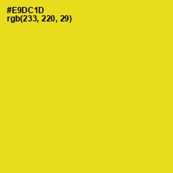 #E9DC1D - Ripe Lemon Color Image