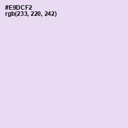 #E9DCF2 - Snuff Color Image