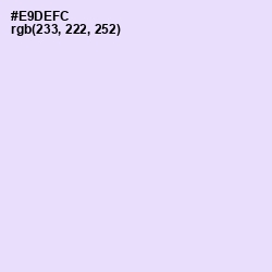 #E9DEFC - Snuff Color Image