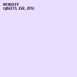 #E9DEFF - Snuff Color Image
