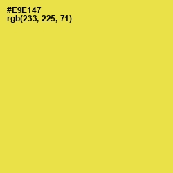 #E9E147 - Starship Color Image