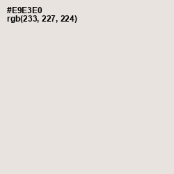 #E9E3E0 - Ebb Color Image