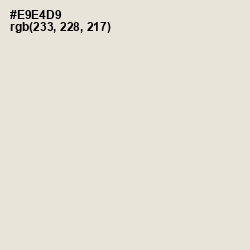 #E9E4D9 - Pearl Bush Color Image