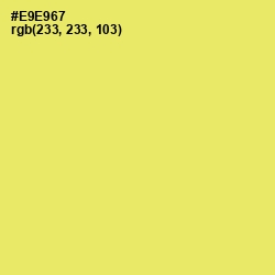 #E9E967 - Portica Color Image