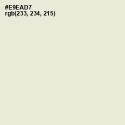 #E9EAD7 - White Rock Color Image