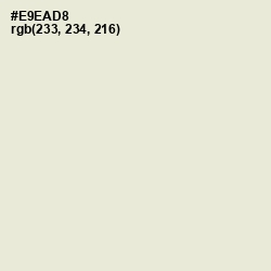 #E9EAD8 - White Rock Color Image