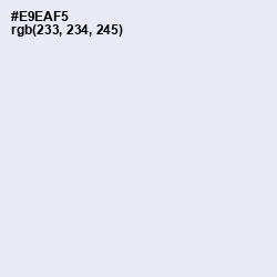 #E9EAF5 - Athens Gray Color Image