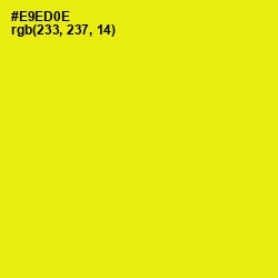 #E9ED0E - Lemon Color Image