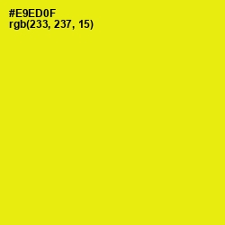 #E9ED0F - Lemon Color Image