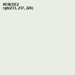 #E9EDE2 - Green White Color Image