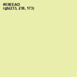 #E9EEAD - Double Colonial White Color Image