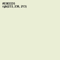 #E9EED5 - White Rock Color Image