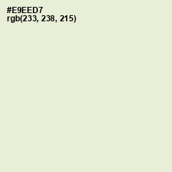 #E9EED7 - White Rock Color Image