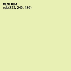 #E9F0B4 - Fall Green Color Image