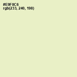 #E9F0C6 - Tusk Color Image