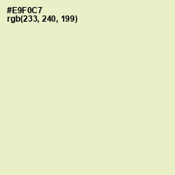 #E9F0C7 - Tusk Color Image