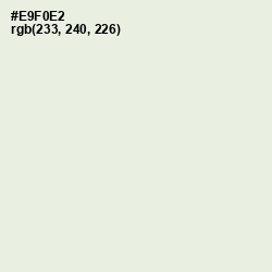 #E9F0E2 - Peppermint Color Image