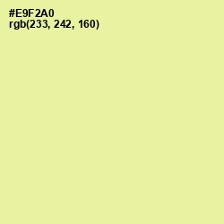 #E9F2A0 - Sandwisp Color Image