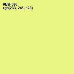 #E9F380 - Honeysuckle Color Image