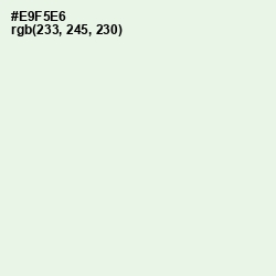 #E9F5E6 - Frostee Color Image